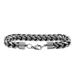 Stainless Steel Antique Finish Curb Bracelet