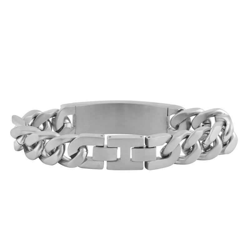 Stainless Steel Thick Curb Bracelet
