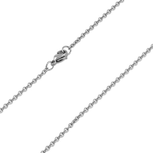 Stainless Steel Cable Chain Necklace 1.8MM