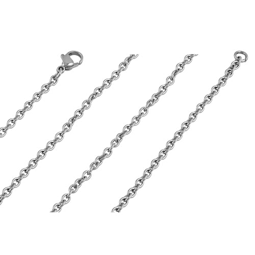 Stainless Steel Cable Chain Necklace 3.0MM