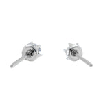 Stainless Steel CZ Stud Earrings 3mm