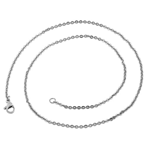 Stainless Steel Flat Cable Chain Necklace 1.8MM