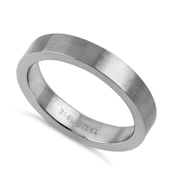 Stainless Steel 4MM Band Ring