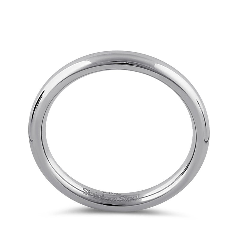 Stainless Steel Men's 3mm Polished Wedding Band