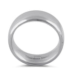 Stainless Steel Men's 8mm Polished Wedding Band