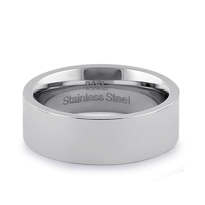 Stainless Steel Men's 7mm Wedding Band