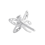 Sterling Silver Flying Dragonfly Stud Earrings