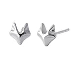Sterling Silver Fox Earrings