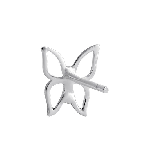 Sterling Silver Butterfly Stud Earrings