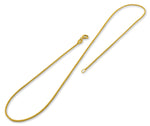 14K Gold Plated Sterling Silver Box Chain 1MM