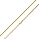 14K Gold Plated Sterling Silver Box Chain 1.1MM
