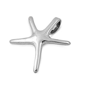 Sterling Silver High Polished Starfish Pendant
