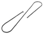 Black Rhodium Sterling Silver  Popcorn Chain 1.6MM