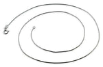 Rhodium Sterling Silver Snake Chain 0.7MM