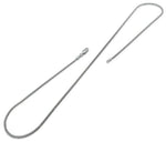 Rhodium Sterling Silver Curb Chain 1.7 MM