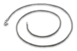 Rhodium Sterling Silver Pop Corn Chain 1.6MM