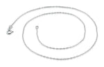 Sterling Silver Forz D/C Chain Necklace - 0.80mm