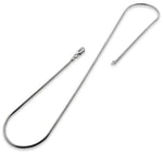 Rhodium Sterling Silver Snake Chain 1.5MM
