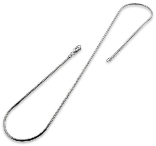 Rhodium Sterling Silver Snake Chain 1.5MM