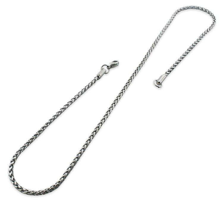 Stainless Steel 24" Spiga Chain Necklace 3.0 MM