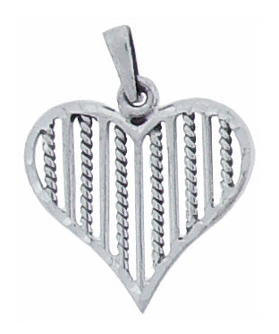 Sterling Silver Plain Heart Pendant