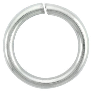 Sterling Silver Semi Hard Jump Ring 9mm - PACK OF 12