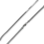 Rhodium Sterling Silver Magic Herringbone Chain 3.3MM