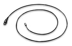 Black Rhodium Sterling Silver 8 Sided Snake Chain 1MM