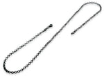 Black Rhodium Sterling Silver Rollo Chain 3.0MM