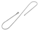 Rhodium Sterling Silver Box Chain 0.7MM