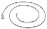 Rhodium Sterling Silver Box Chain 0.85MM