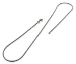 Rhodium Sterling Silver Box Chain 1.1MM