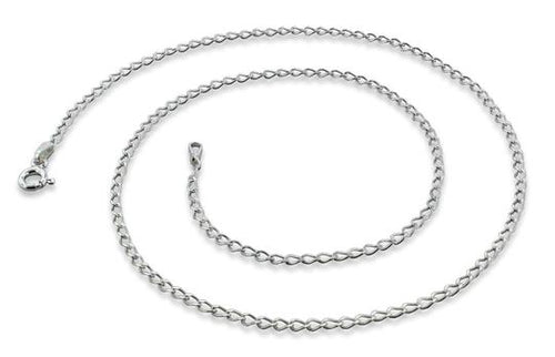 Sterling Silver Long Curb Chain 1.65mm