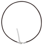3.0mm Brown Leather Cord w/ Adjustable Clasp