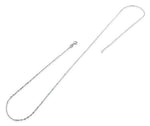 Sterling Silver Flat Cable Twisted Chain 1.3mm
