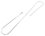 Sterling Silver Long Flat Cable Chain 1.75mm