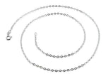 Sterling Silver Long Flat Cable Chain 1.75mm