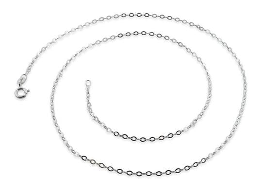 Sterling Silver Long Flat Cable Chain 1.75mm