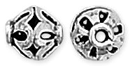 Sterling Silver Bali Style Bead 7mm - Pack of 2