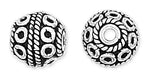 Sterling Silver Bali Style Bead Pendant 11mm