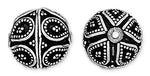 Sterling Silver Bali Style Bead Pendant 15mm