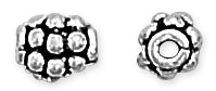 Sterling Silver Bali Style Bead Pendant 6mm