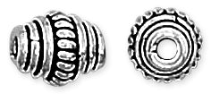 Sterling Silver Bali Style Bead Screw Shape Pendant 8.5mm