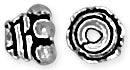 Sterling Silver Bali Style Cap 5mm - Pack of 2