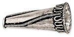 Sterling Silver Bali Style Cone 11x29mm