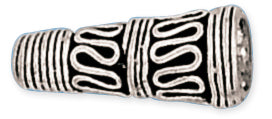 Sterling Silver Bali Style Cone 6x20mm