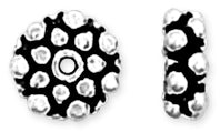 Sterling Silver Bali Style Flower Spacer 8.5mm