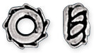 Sterling Silver Bali Style Gear Spacer 5.5mm - Pack of 2