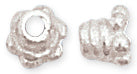 Sterling Silver Bali Style Plain Cap 5mm - Pack of 2