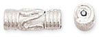 Sterling Silver Bali Style Plain Tube 3x9mm - Pack of 2